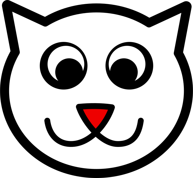 Medium Image - Cat Face For Coloring (1024x946)