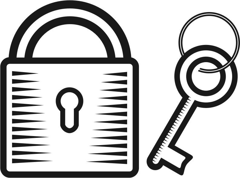 Medium Image - Clip Art Lock And Key (793x590)