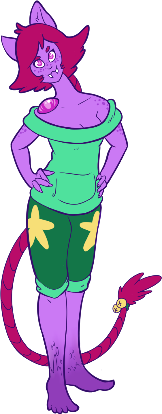 Violet Apatite Cat's Eye - Cartoon (678x1500)