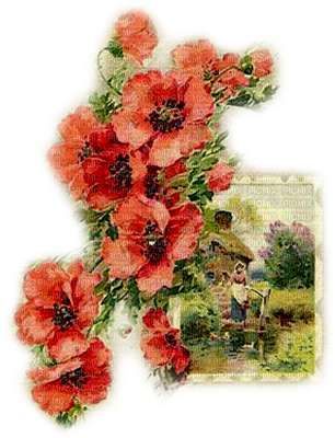 Soave Background Transparent Vintage Flowers House - Soave Doc (306x400)