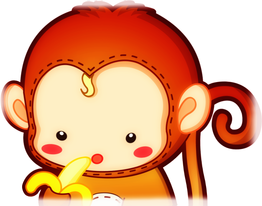 Dibujo De Monito - Animales Animados Tiernos (899x701)