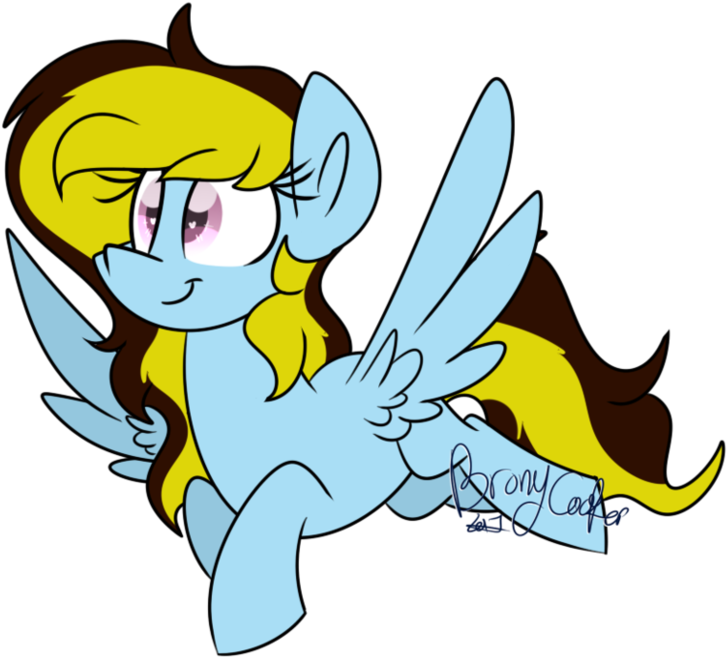 [commission 1] Thunder By Bronycooper - Cartoon (979x816)