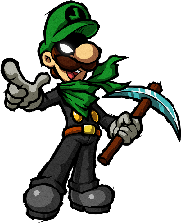 The Green Thunder By Purrdemonium - Mr L Super Paper Mario (620x750)