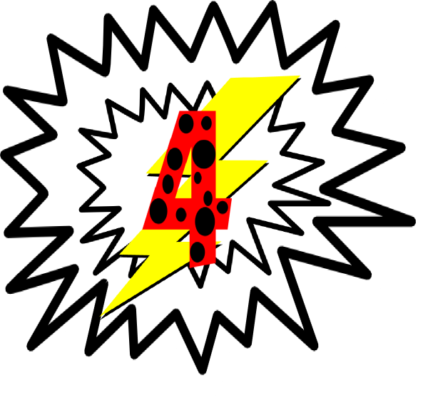 Lightning Bolt Version Clip Art At Clker - Starburst Clip Art (600x558)