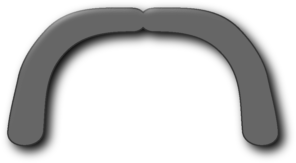 Moustache Clip Art - Horseshoe Mustache Clip Art (1200x600)