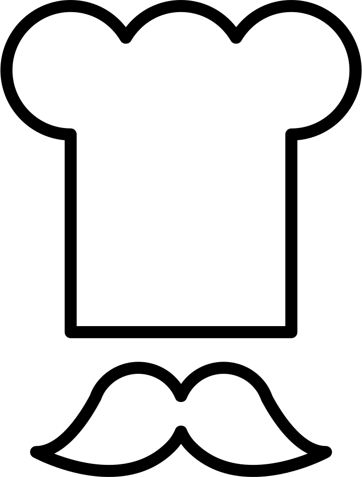 Chef Toque And Mustache Comments - Bfg Book (744x980)