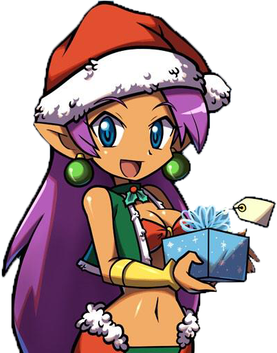 Christmas Shantae Render By Firemaster92-d94ylkr - Shantae Pirate's Curse Boobs (428x512)