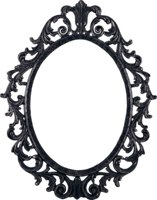 Nice Black N White Pictures Ornate Oval Frame Clip - Stampers Anonymous Tim Holtz Red Rubber Stamp (315x400)