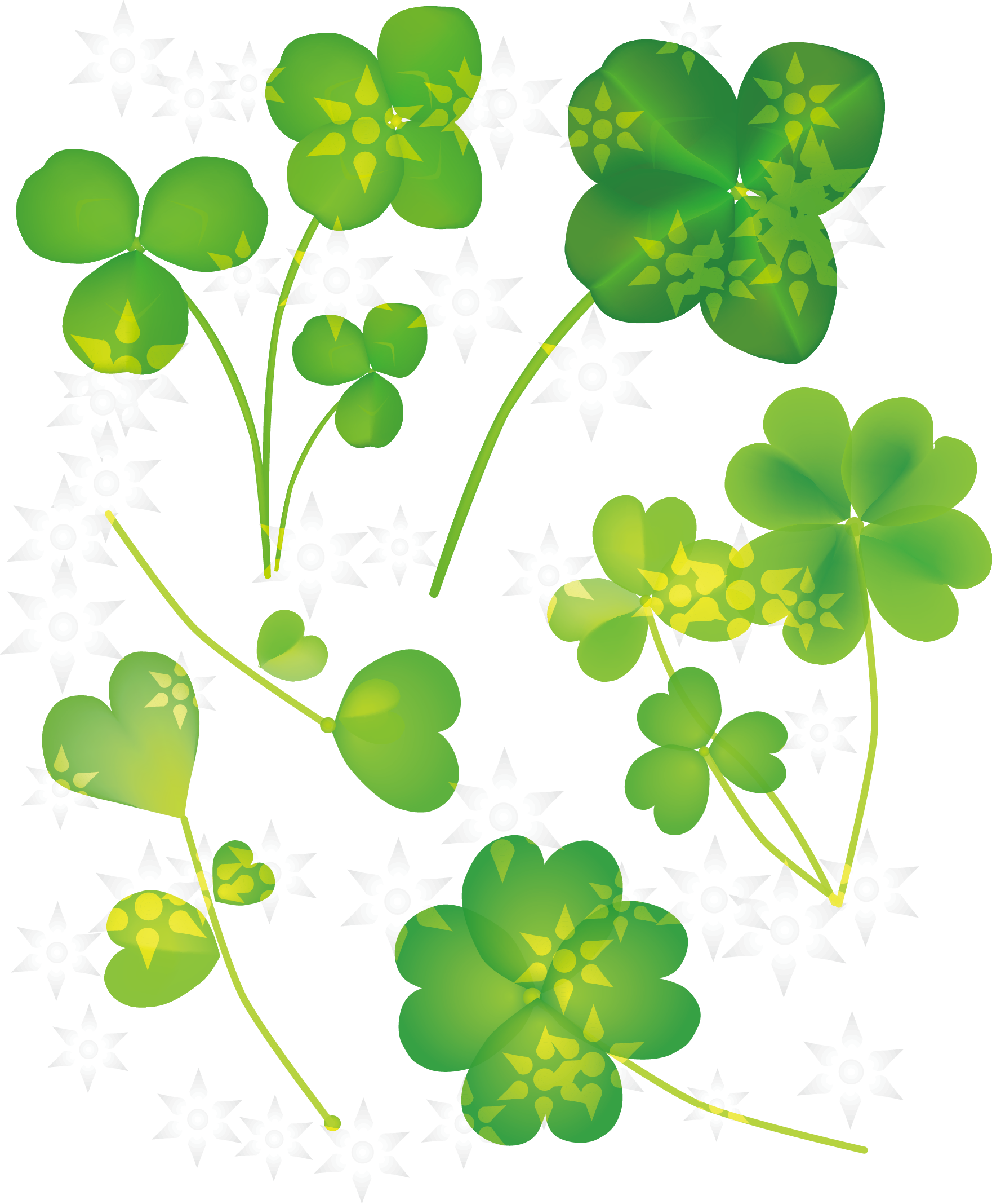 Four-leaf Clover Clip Art - Four-leaf Clover Clip Art (1761x2135)