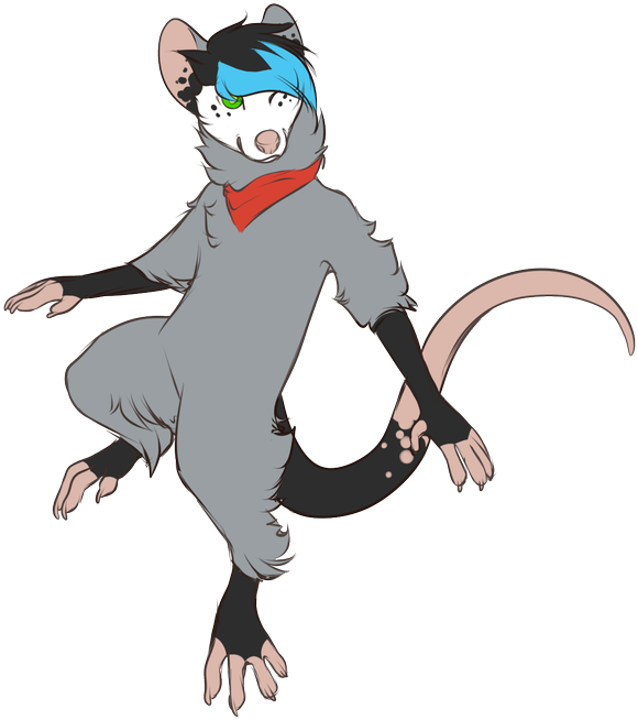 Neon @ Smol Possum Energy On Twitter - Opossum (600x675)