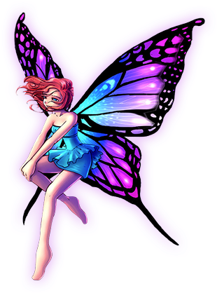 Fairy-flying - Transparent Fairies (420x464)