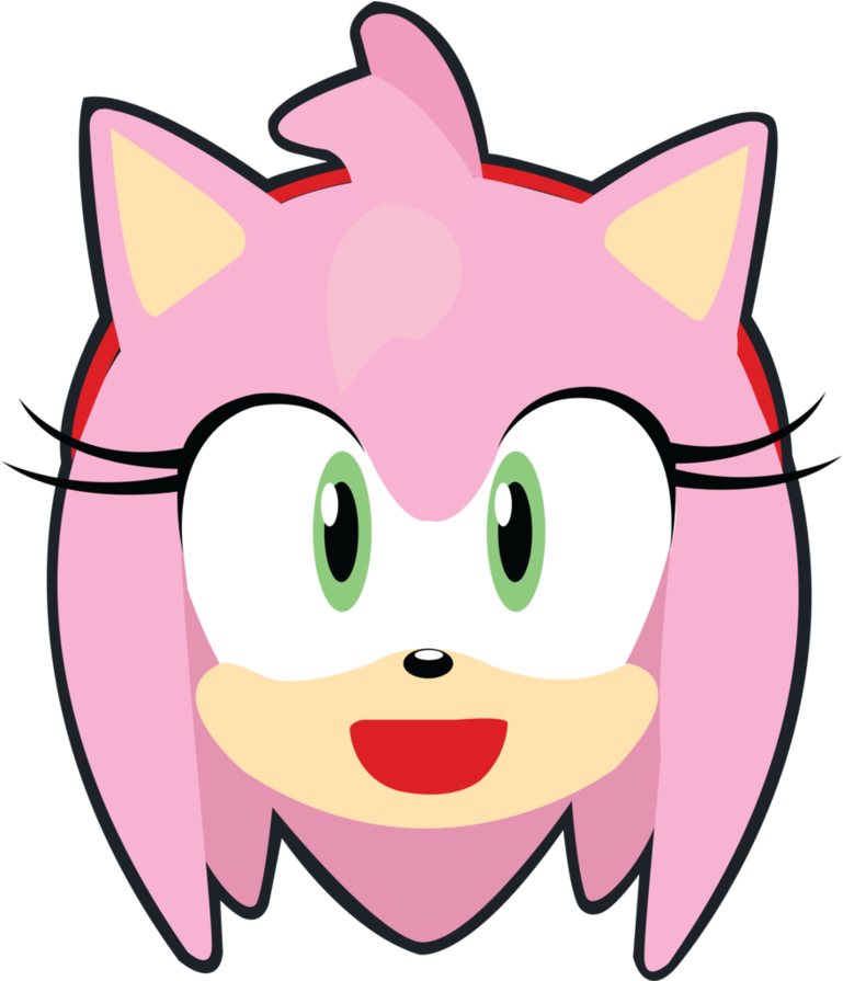 Amy Rose Knuckles The Echidna Character Eye Clip Art - Tumblr (894x894)