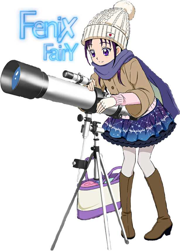 Mai Whatching Stars By Fenixfairy2 - Cartoon (763x953)