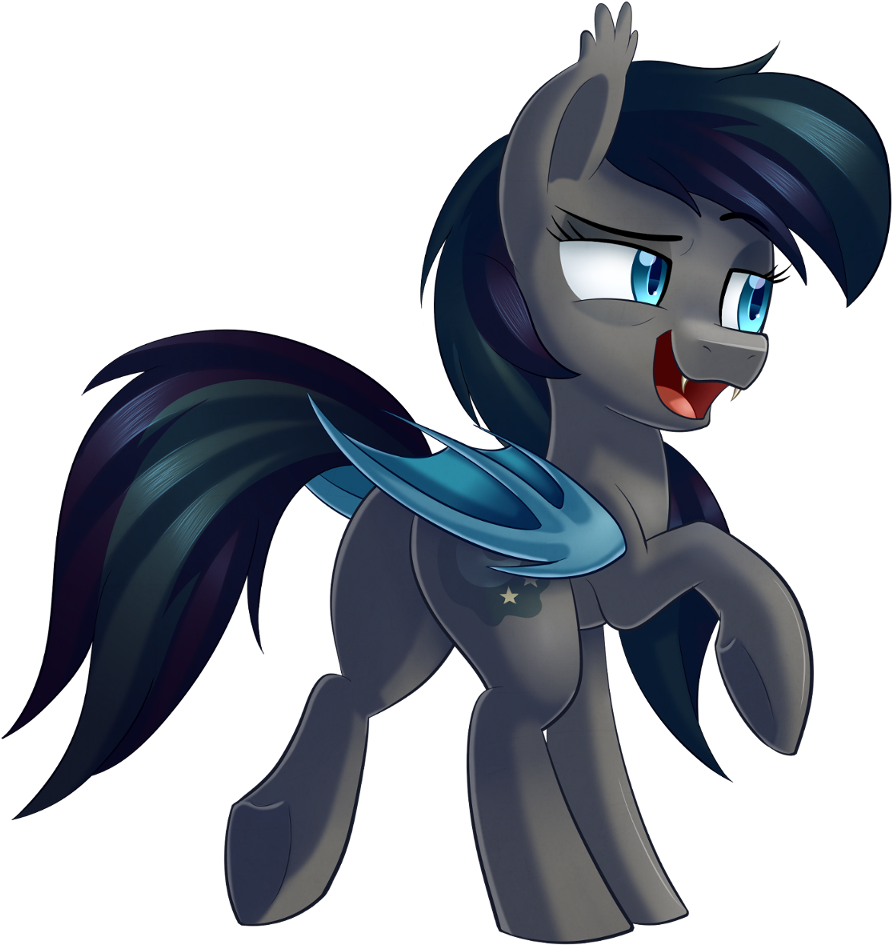 Thepossumface, Bat Pony, Female, Mare, Oc, Oc - Cartoon (924x957)