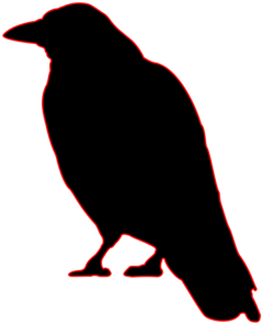 Primitive Crow Clip Art Quotes Mkvc1k Clipart - Halloween Crow Cut Out (495x700)
