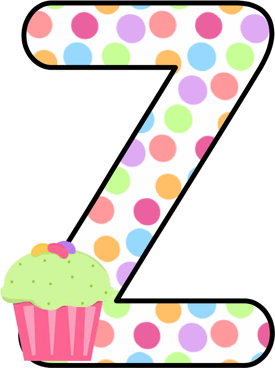 Ch B *✿* Alfabeto Cupcake De Kid Sparkz - Letter Q Cupcake With Dots Clipart (1013x1340)