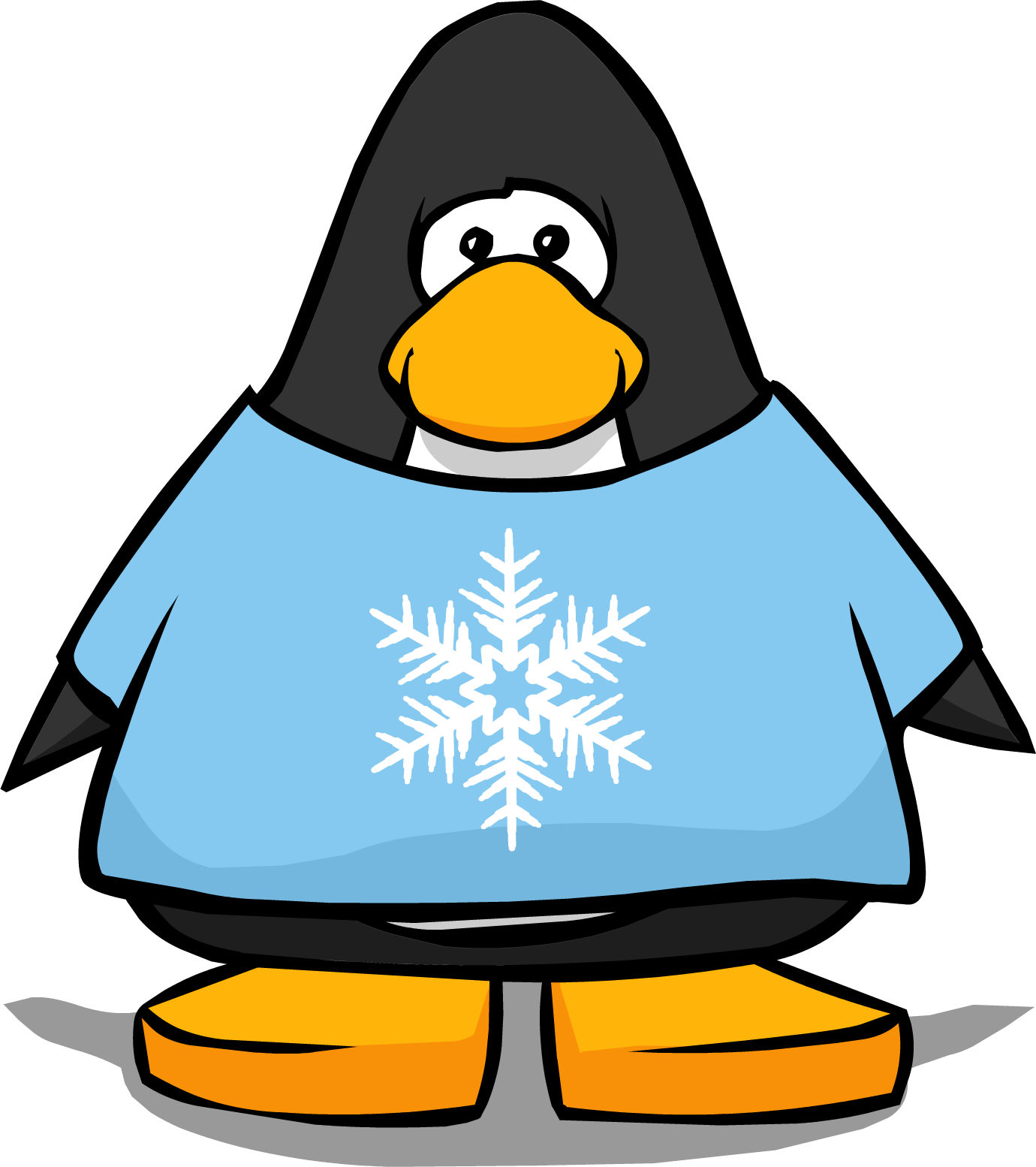 Snowflake T-shirt From A Player Card - Club Penguin Bling Bling Necklace (1380x1554)