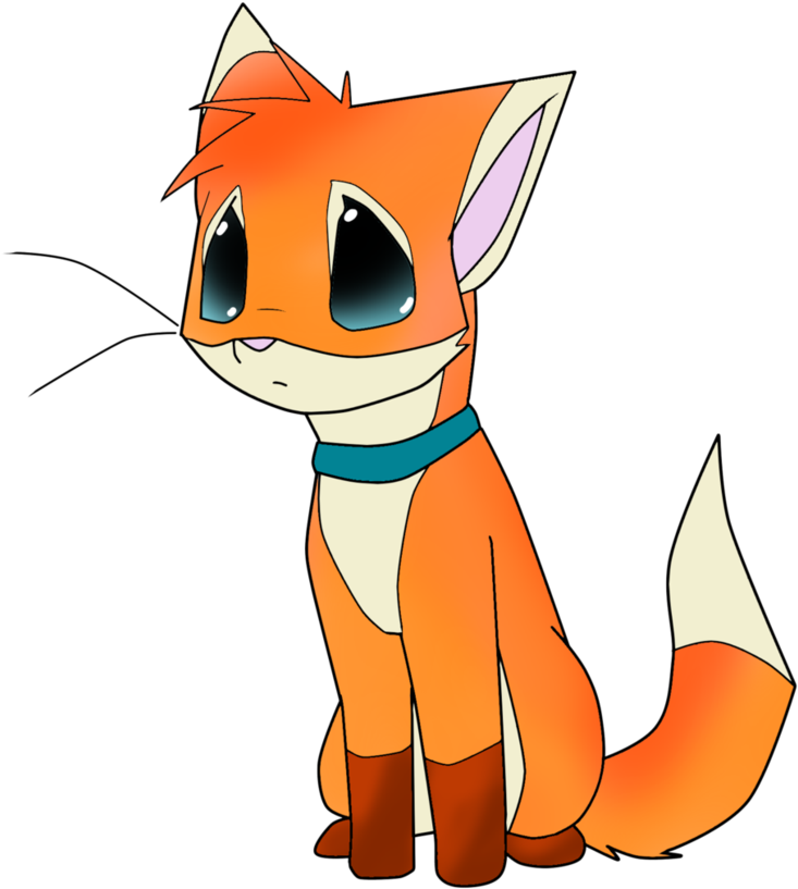 Fox Chibi By Drakynwyrm - Drawing (827x965)