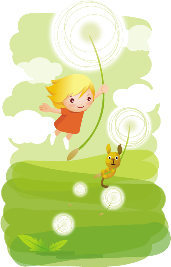 Cartoon Dandelion Illustration - Cartoon Dandelion Illustration (1000x1000)