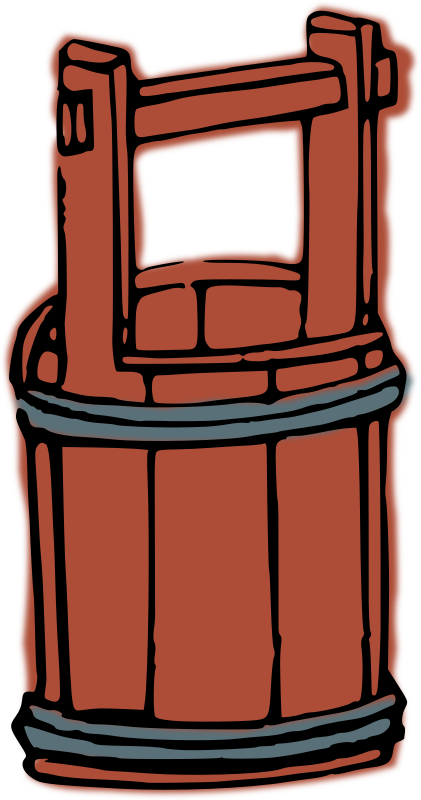 Free Wooden Bucket Free Mop - Wooden Bucket Clipart Transparent (421x800)