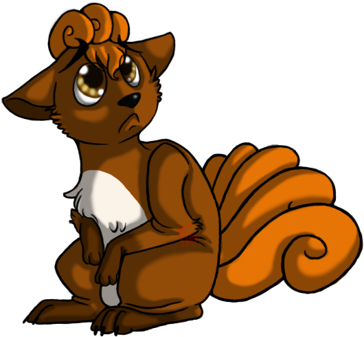 Vulpix Is So Sad By Puppytoast - Vulpix Sad (560x500)