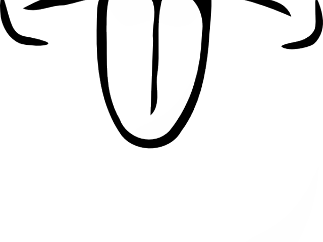 Tongue Clipart Outline - Tongue Clipart Outline (640x480)
