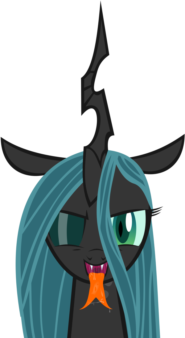 Queen Chrysalis' Wet Mouth By Emu34b - Mlp Vore Queen Chrysalis (694x1151)