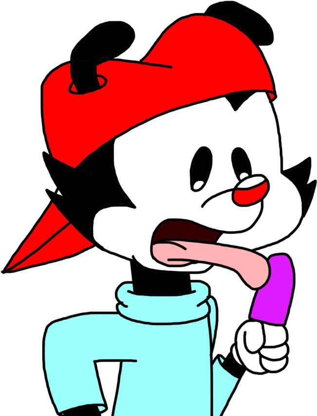Wakko With Popsicle Stuck In Tongue By Marcospower1996 - Comics (894x894)