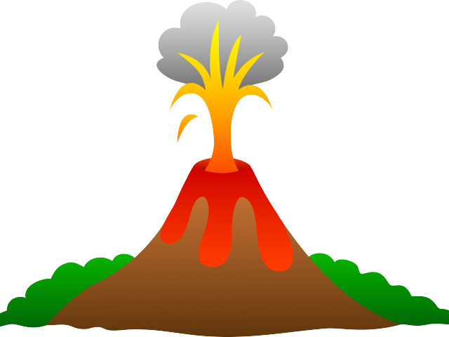 Volcano Cliparts - Volcano Clipart Transparent (640x480)