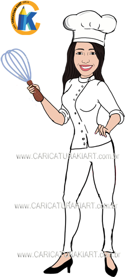 Chefe De Cozinha Em Desenho - Chef (268x555)