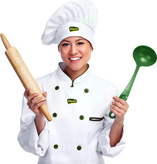 Cozinheiro Vapza - Chefe De Cozinha Mulher Png (527x550)