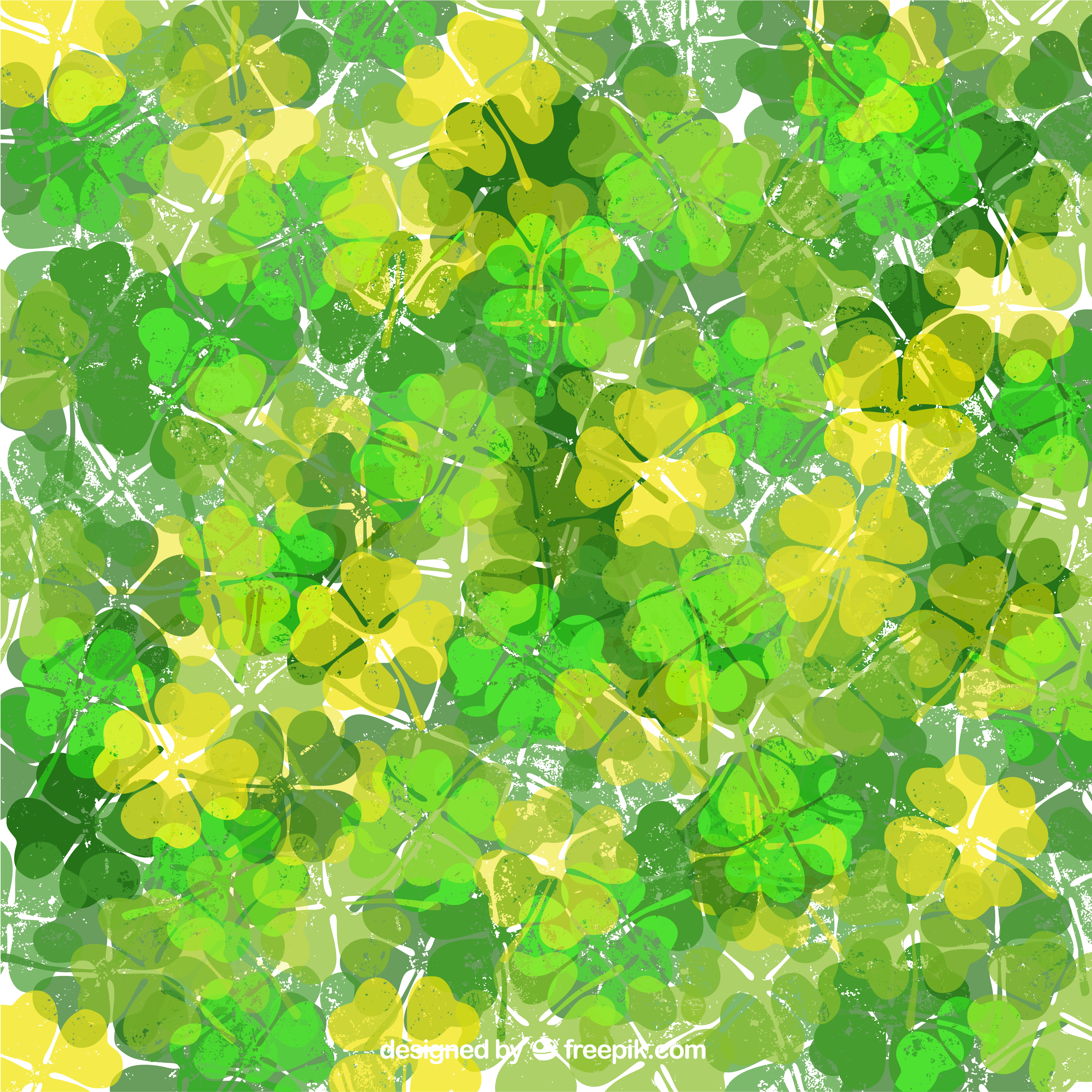 Clover Ghost Background Material Vector - Motif (3969x3853)