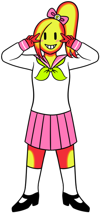 [undertale] Flame School Girl [red] By Bronze-haifisch - [undertale] Flame School Girl [red] By Bronze-haifisch (351x735)