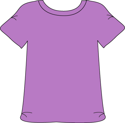 T Shirt Clip Art Purple (401x394)