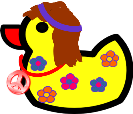 Ideal Hippie Clipart Hippie Duckie Free Images At Clker - Ideal Hippie Clipart Hippie Duckie Free Images At Clker (465x400)