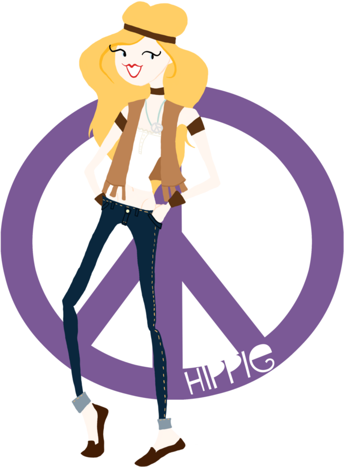 Hippie Girl By Peaceluverguurl - Comics (786x1017)