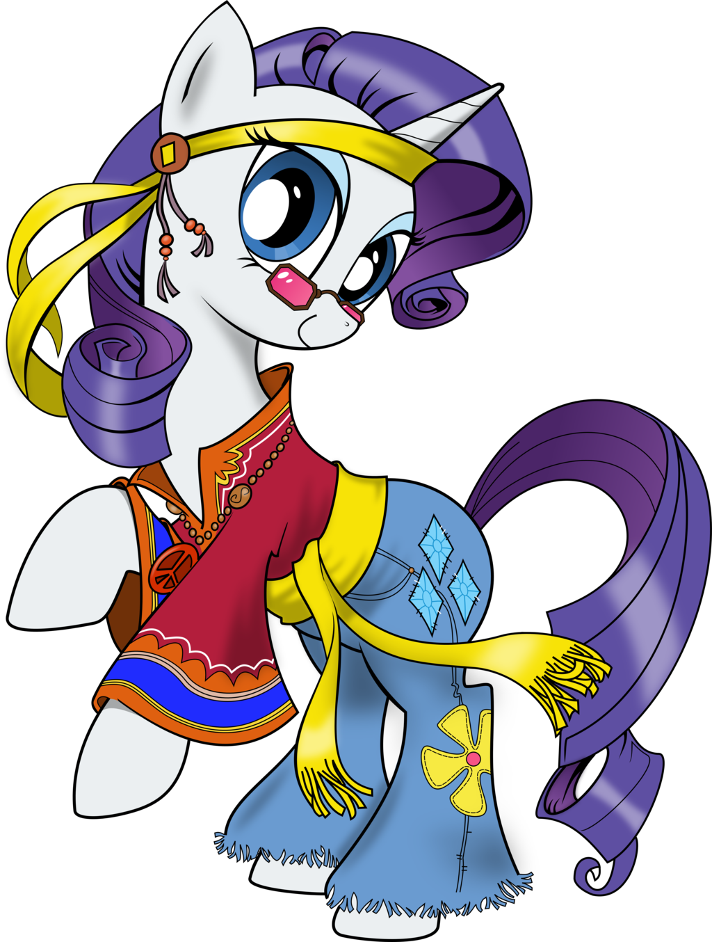 Hippie Rarity By Brunursus Hippie Rarity By Brunursus - Rarity Hippie (1024x1354)