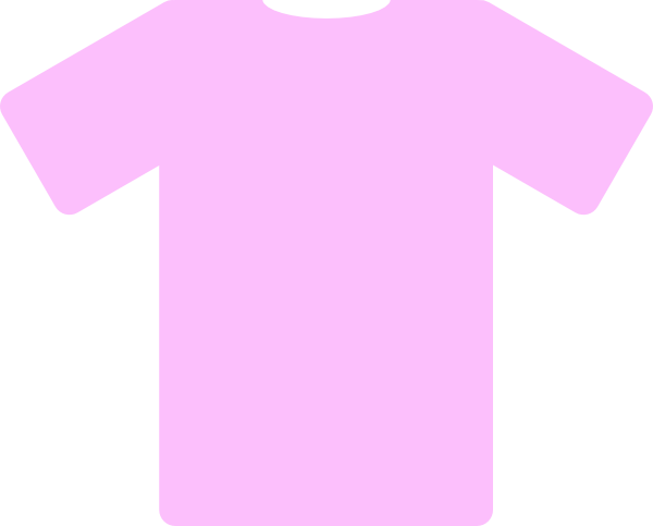 Pink Short Sleeve Shirt Clip Art At Clker - Active Shirt (600x483)
