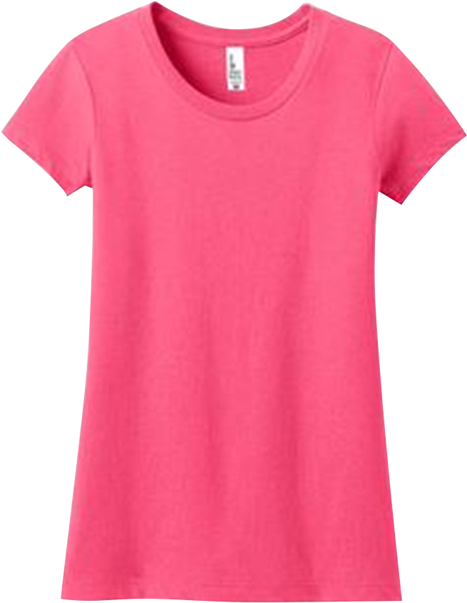 Youth Girl's T-shirt - Camicia Da Notte Rosa (1000x1000)
