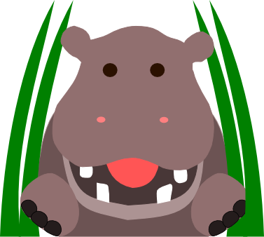 Hippo - Hippopotamus (377x338)