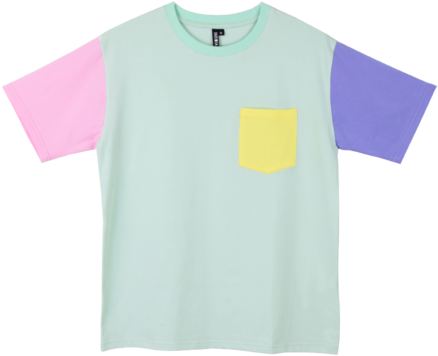 Pastel Color Block Shirt - Colour Block Pastel Sweater (454x454)