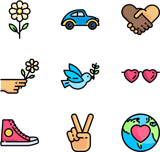 Hippies - Hippies Png (600x564)