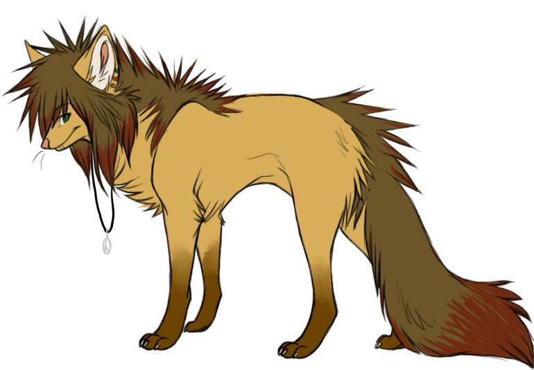 Hippie Wolf Adopt By Knt-adopts - Cartoon (810x549)