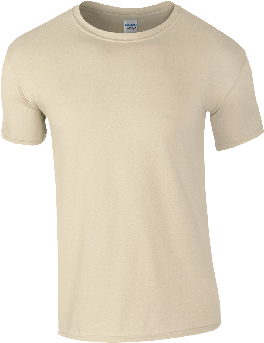 Gildan Men's Softstyle Short Sleeve T-shirt - Sand T Shirt Png (1200x1200)