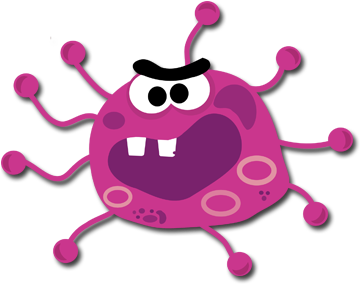 624-4491 - Virus Clipart (360x360)