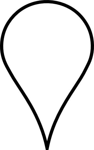 Clipart Info - Location Pin Icon White (372x594)