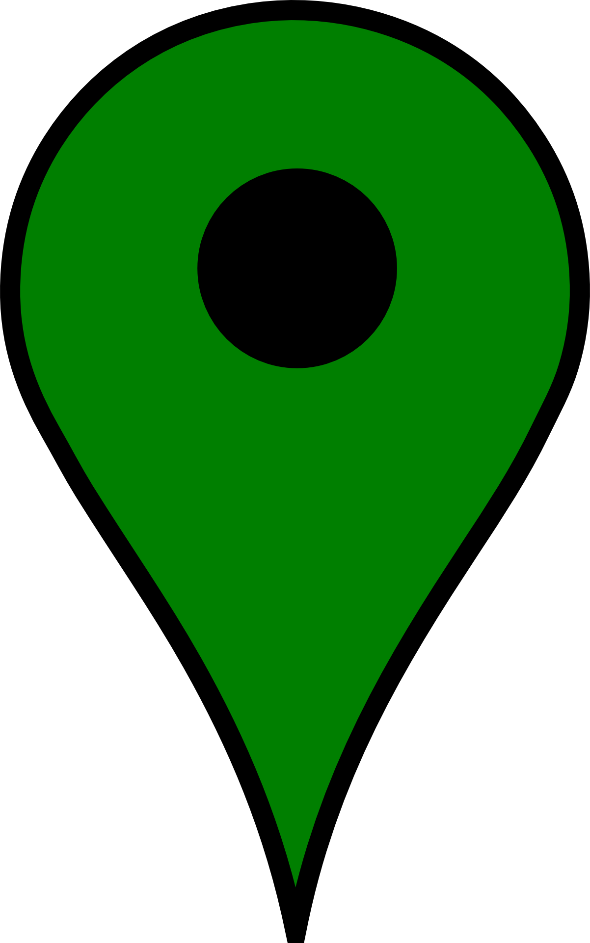 Green Map Pin Png (1202x1920)