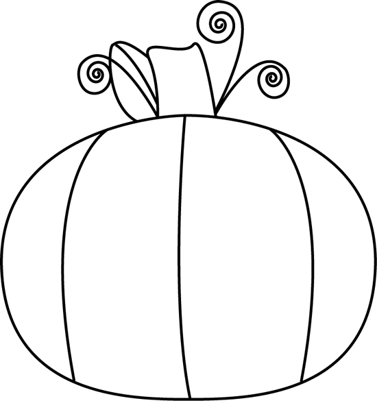 Pumpkin Black And White Black And White Pumpkin Clip - Black And White Pumpkin No Background (550x585)