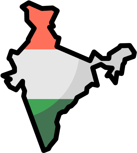 Size - India Map Icon Png (512x512)