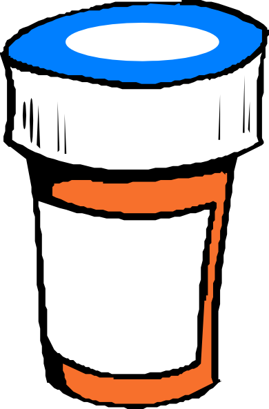 Pharmaceutical 20clipart - Pill Bottle Clip Art (390x593)